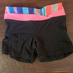 Black ivivva shorts for dance and yoga and gymnastics.